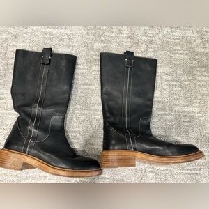 Chloe Black Leather Knee-High Boots size 7.5